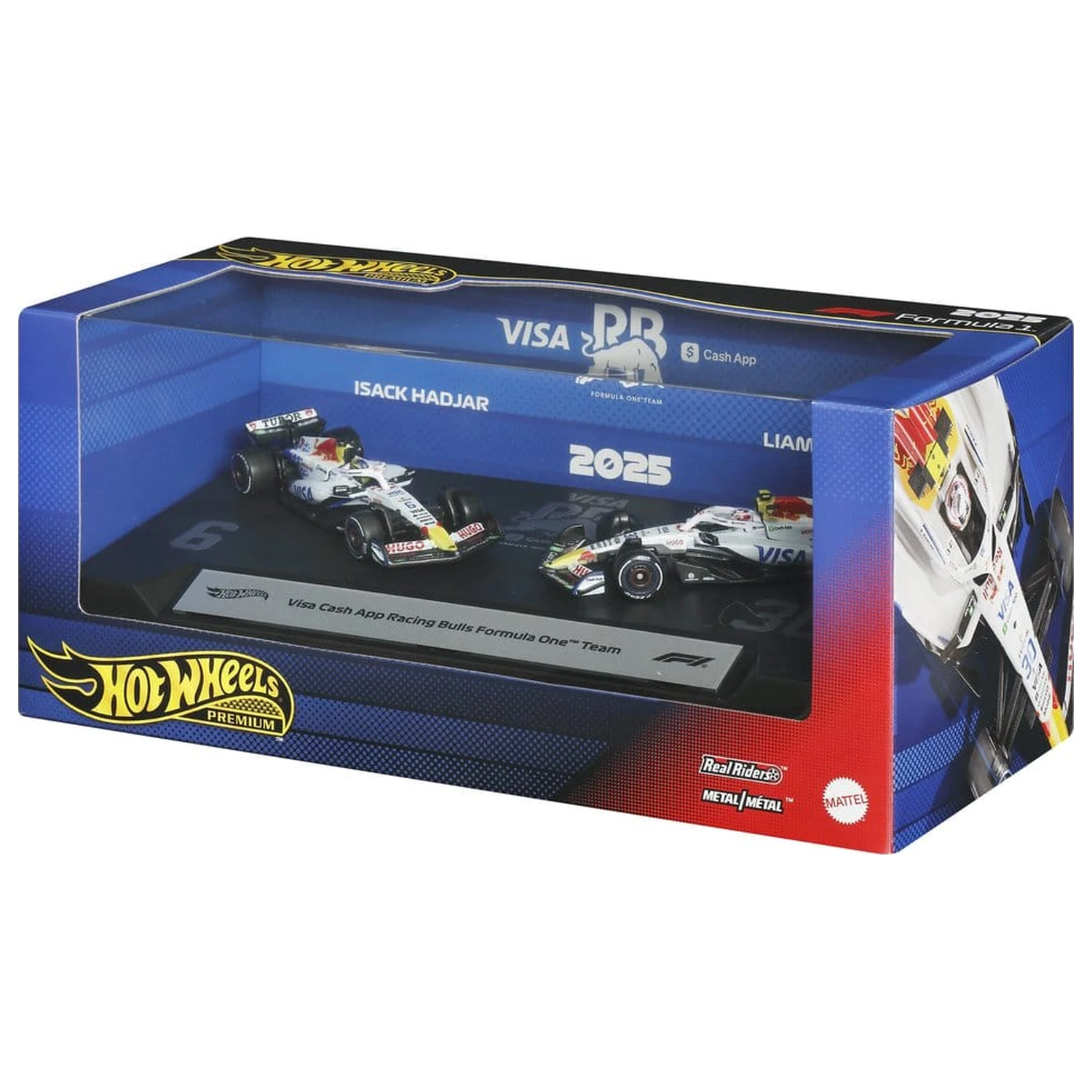 Formula 1 Hot Wheels Premium Lijevani automobil 2-pakiranje 1:64 Team Visa Cash App Racing Bulls fotografija proizvoda