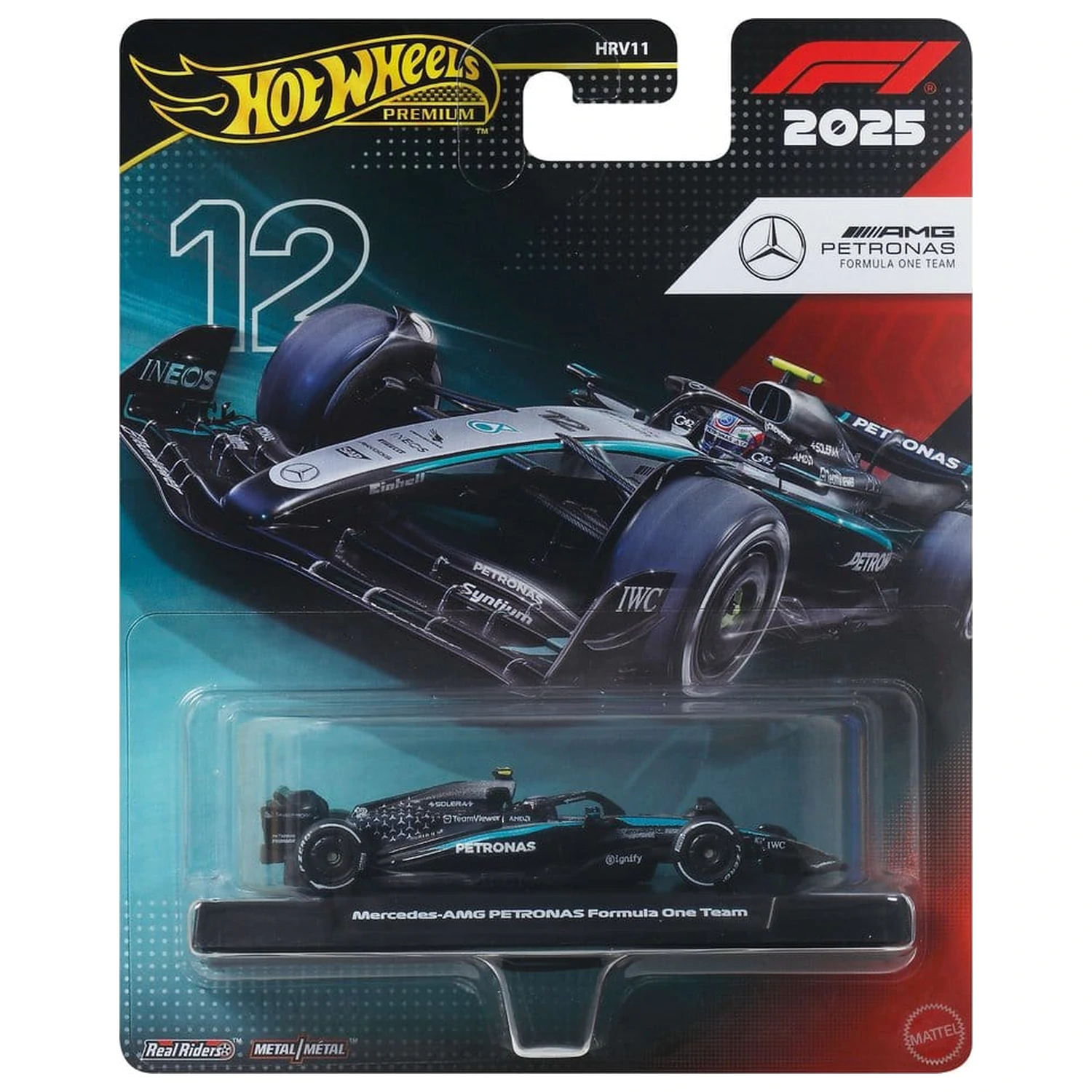 Formula 1 Hot Wheels Premium Die-Cast Vozilo 1/64 Team Mercedes Benz fotografija proizvoda
