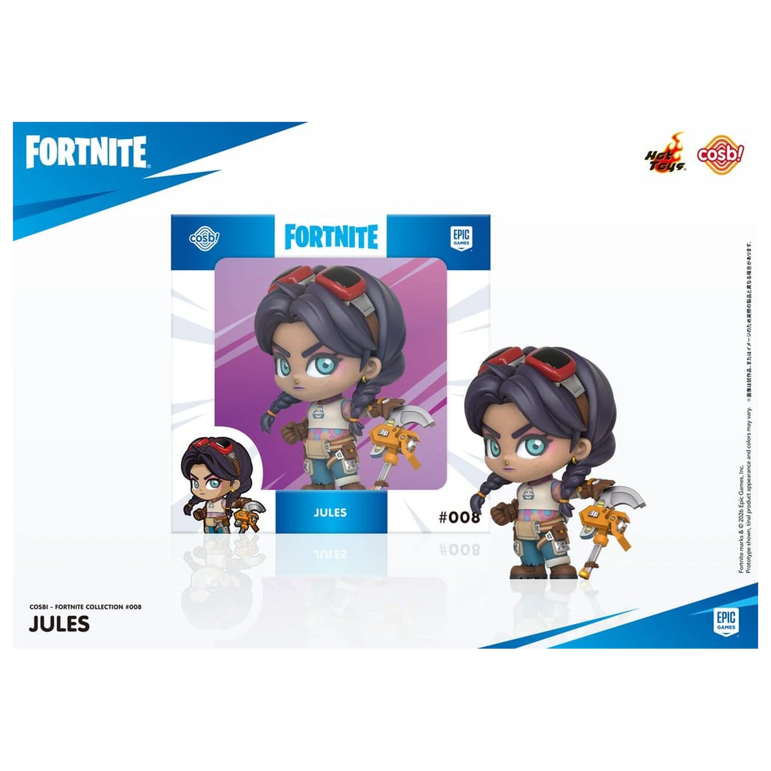 Fortnite Cosbi Mini Figura Jules 8 cm fotografija proizvoda