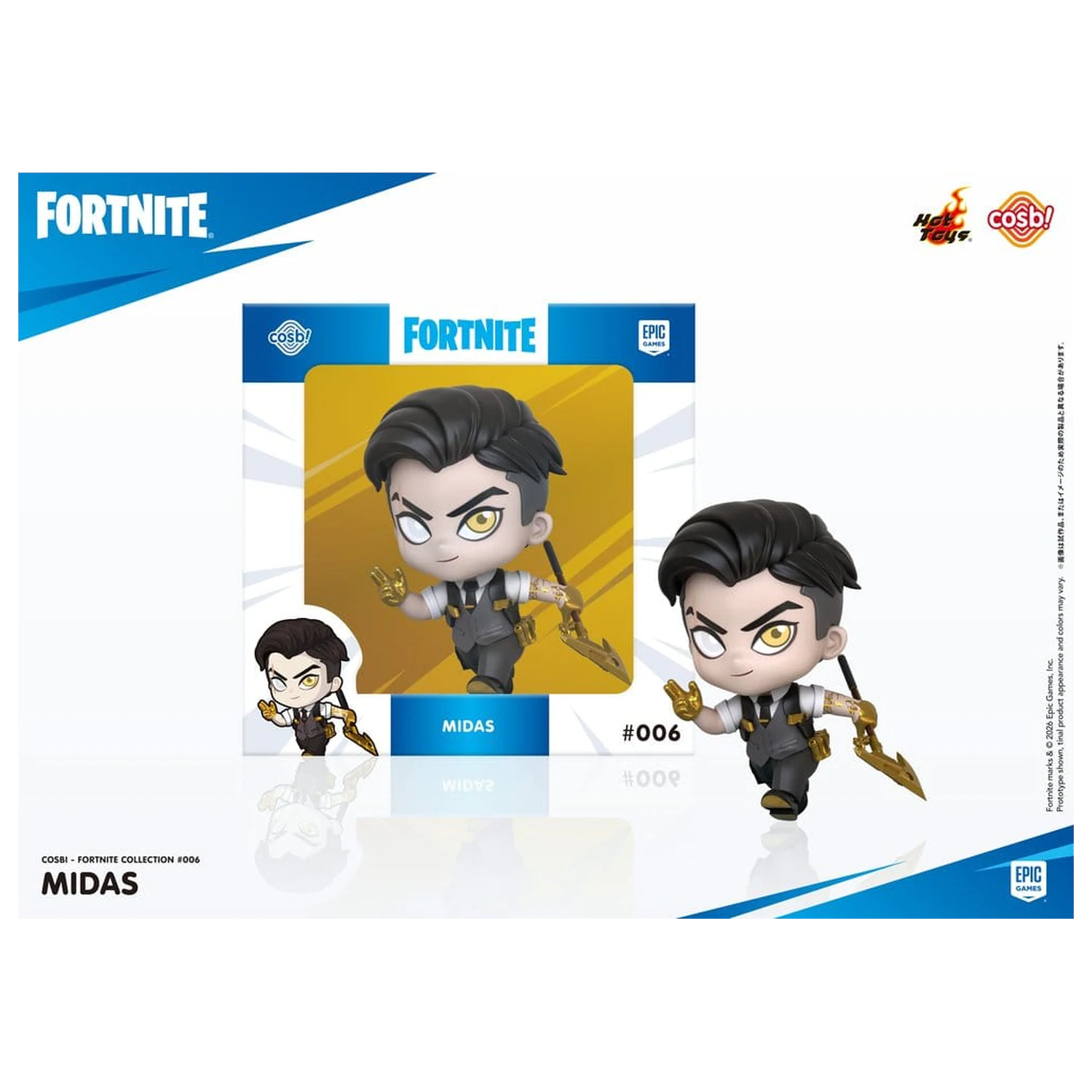 Fortnite Cosbi Mini Figura Midas 8 cm fotografija proizvoda