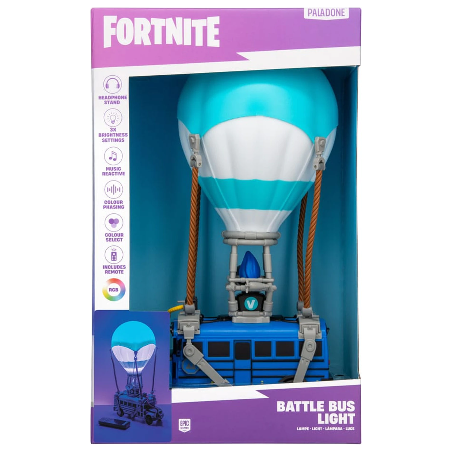 Fortnite Diorama Svjetleći Battle Bus fotografija proizvoda