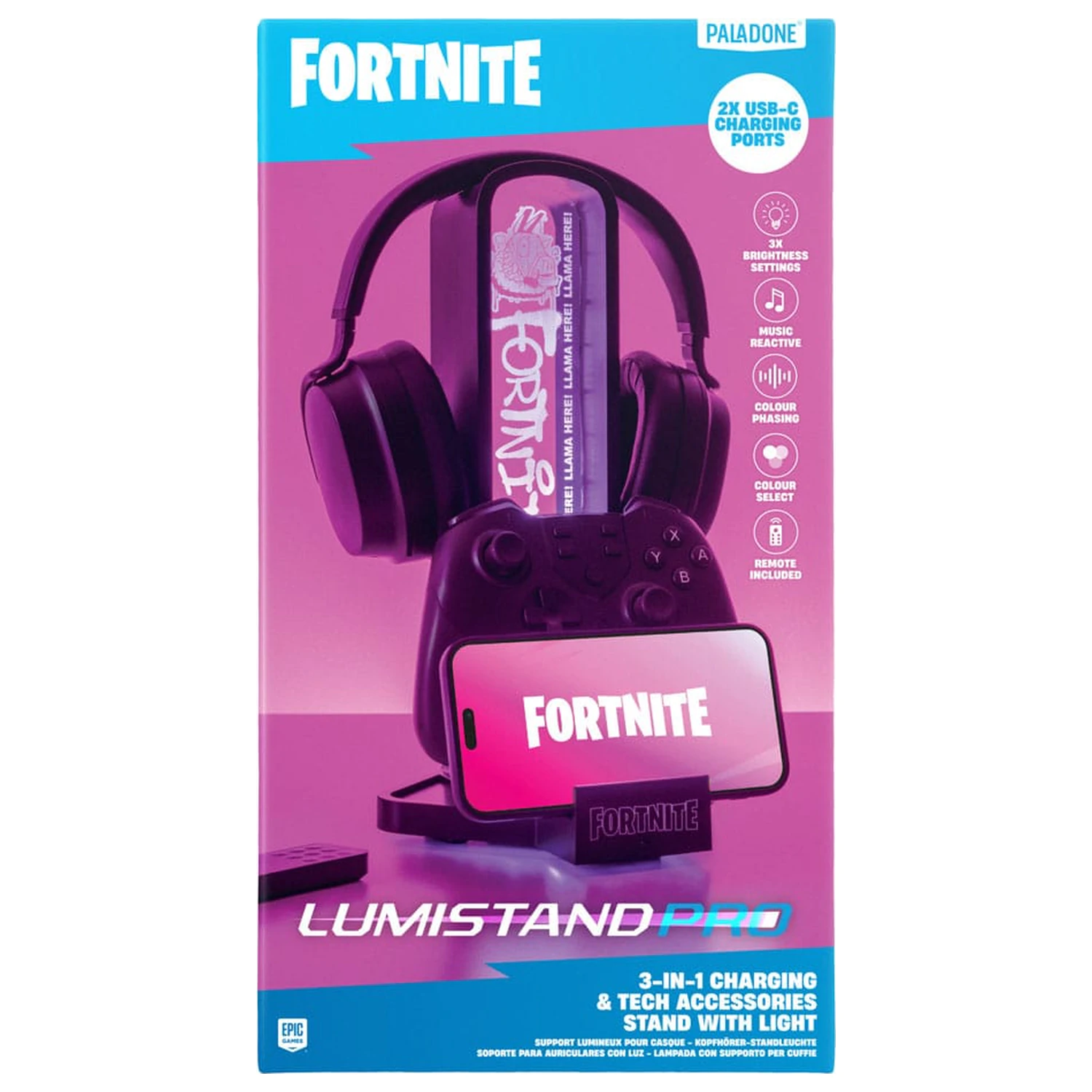 Fortnite Stalak za slušalice za stol s svjetlom 30 cm fotografija proizvoda