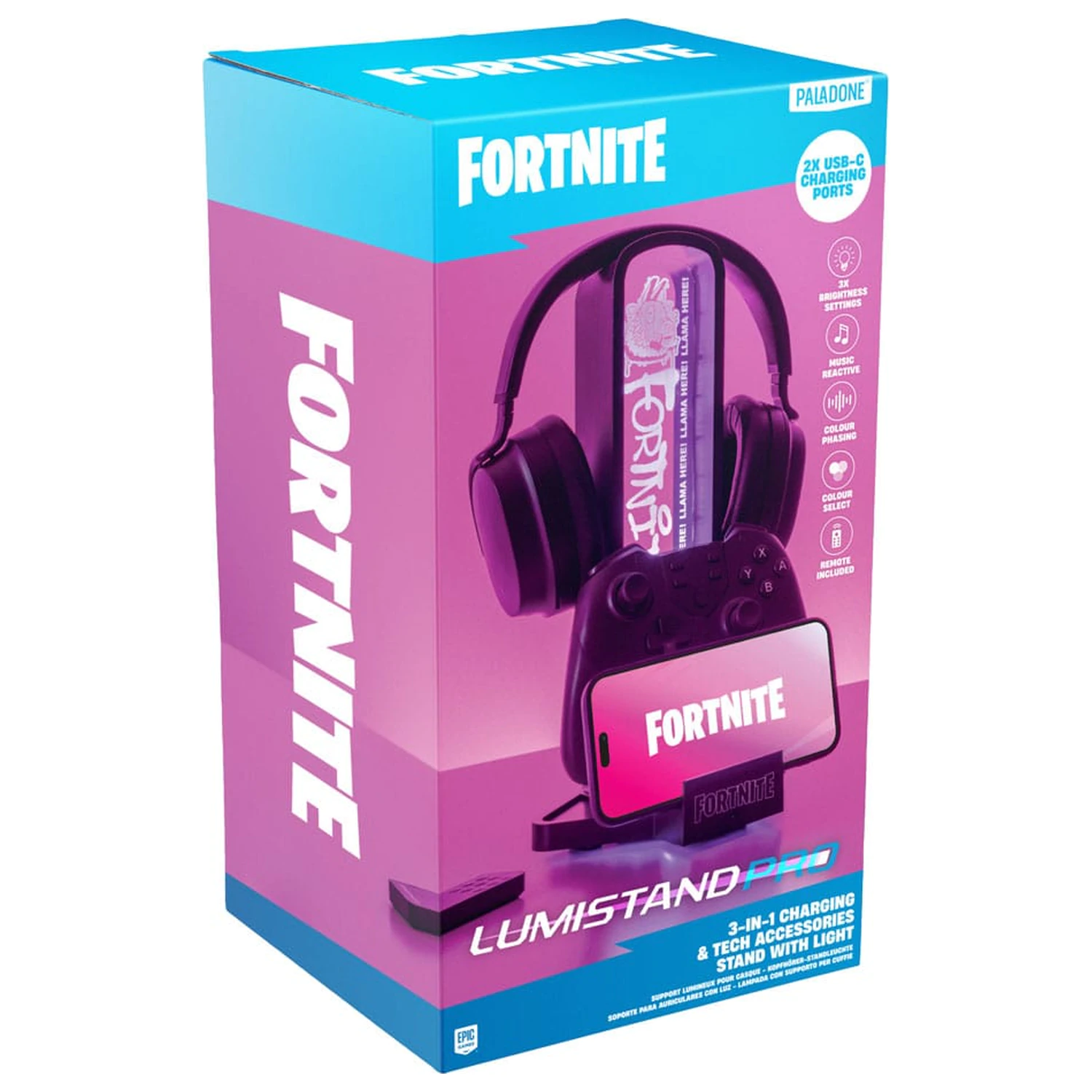Fortnite Stalak za slušalice za stol s svjetlom 30 cm fotografija proizvoda