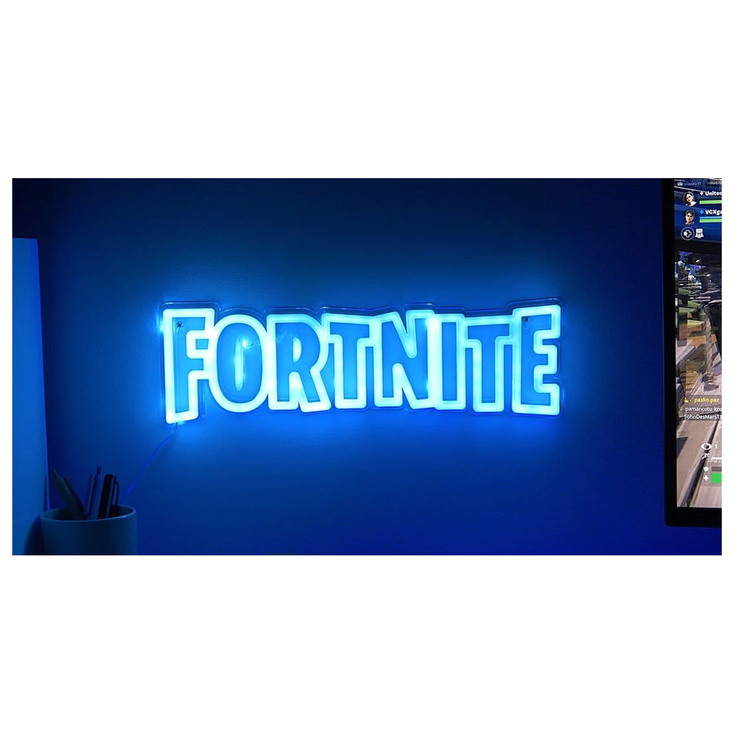 Fortnite svjetiljka za zid LED Neon 40 cm fotografija proizvoda