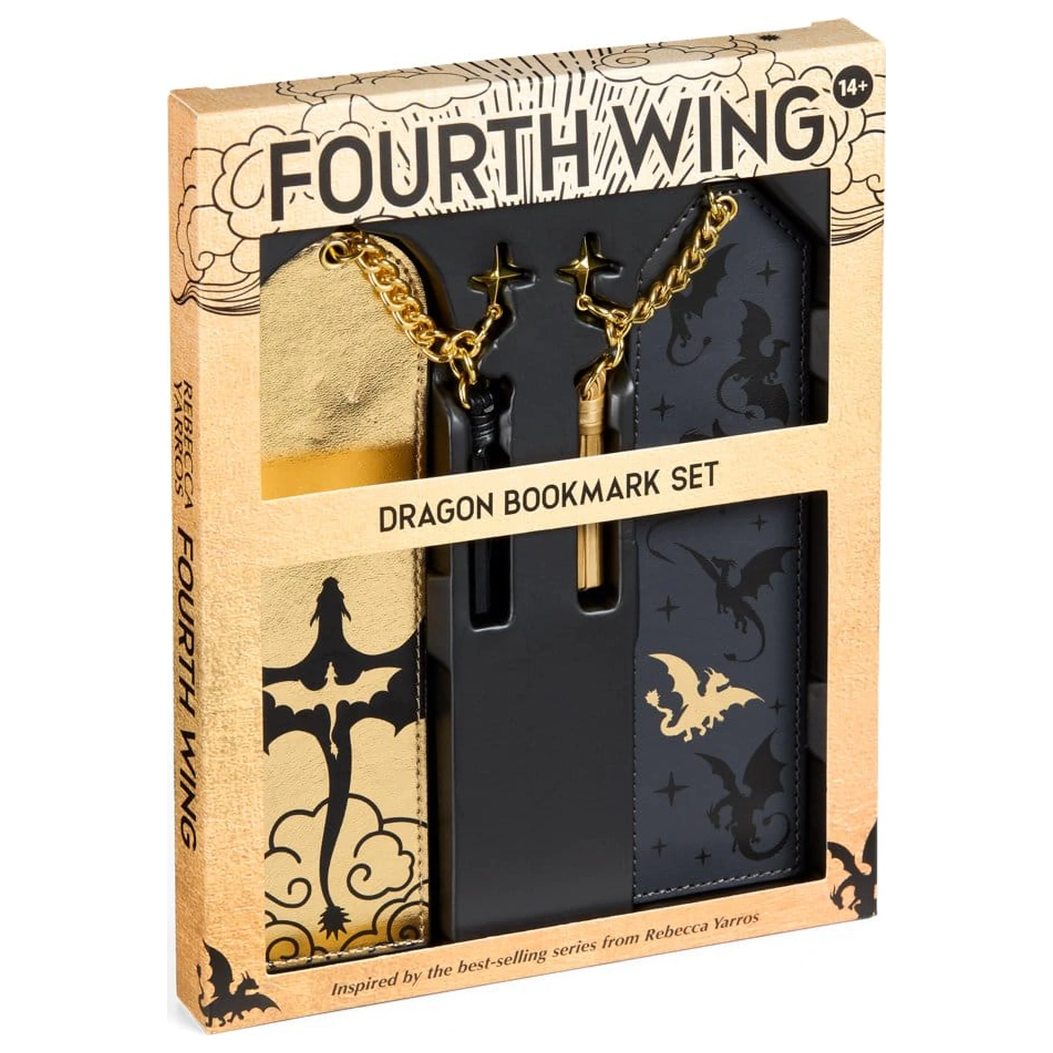 Fourth Wing oznake za knjige 2 komada zmaj 15 cm fotografija proizvoda
