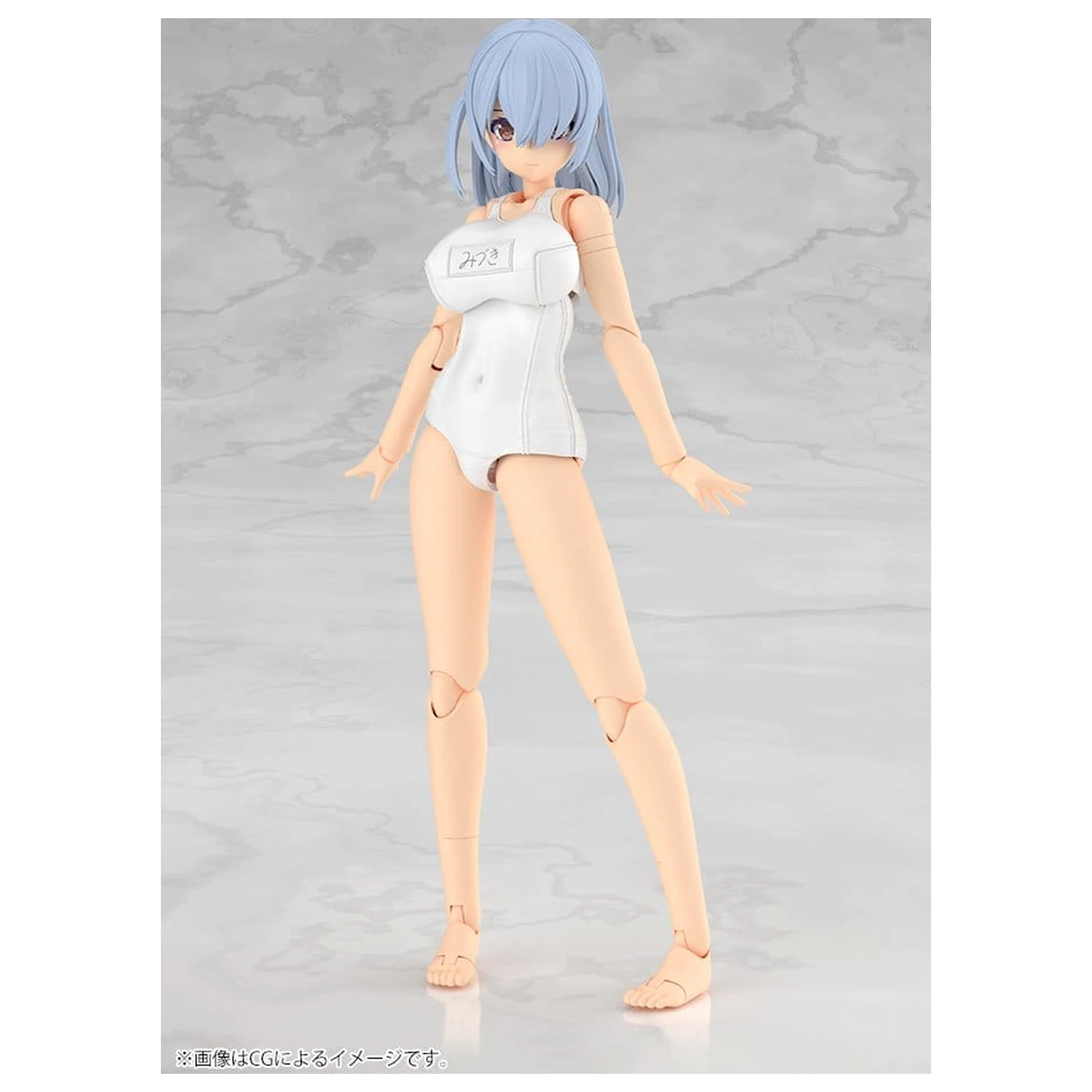 Frame Arms Girl Plastični model komplet Mizuki Školske kupaće gaćice Bijela Ver. 16 cm fotografija proizvoda