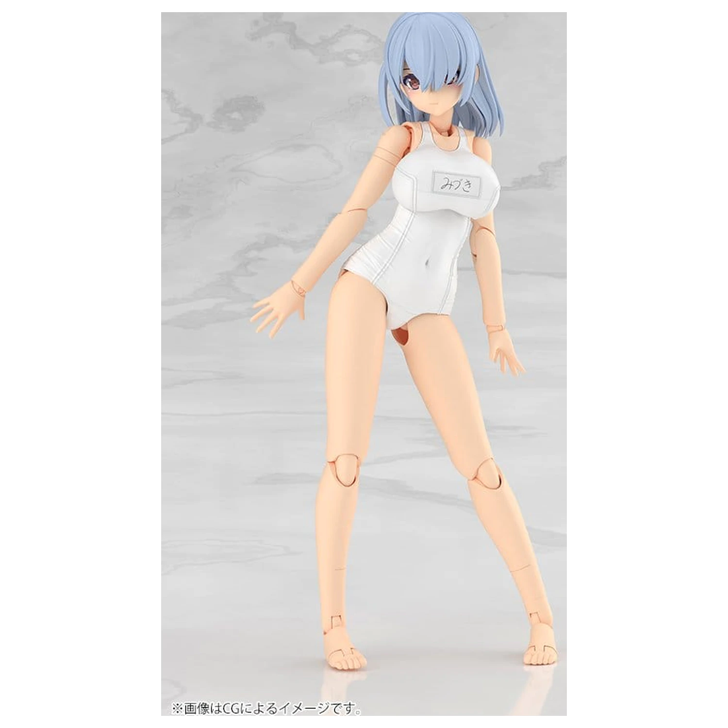 Frame Arms Girl Plastični model komplet Mizuki Školske kupaće gaćice Bijela Ver. 16 cm fotografija proizvoda