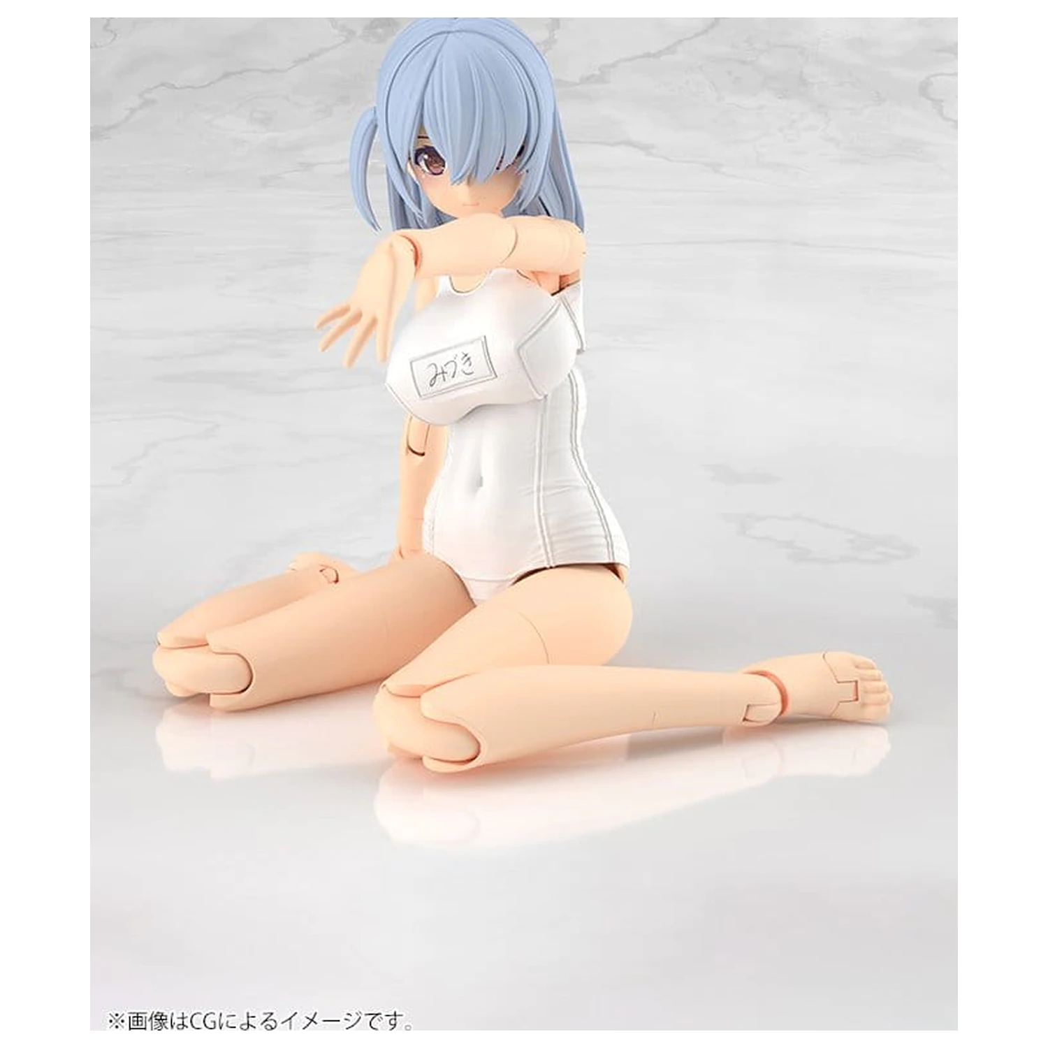 Frame Arms Girl Plastični model komplet Mizuki Školske kupaće gaćice Bijela Ver. 16 cm fotografija proizvoda