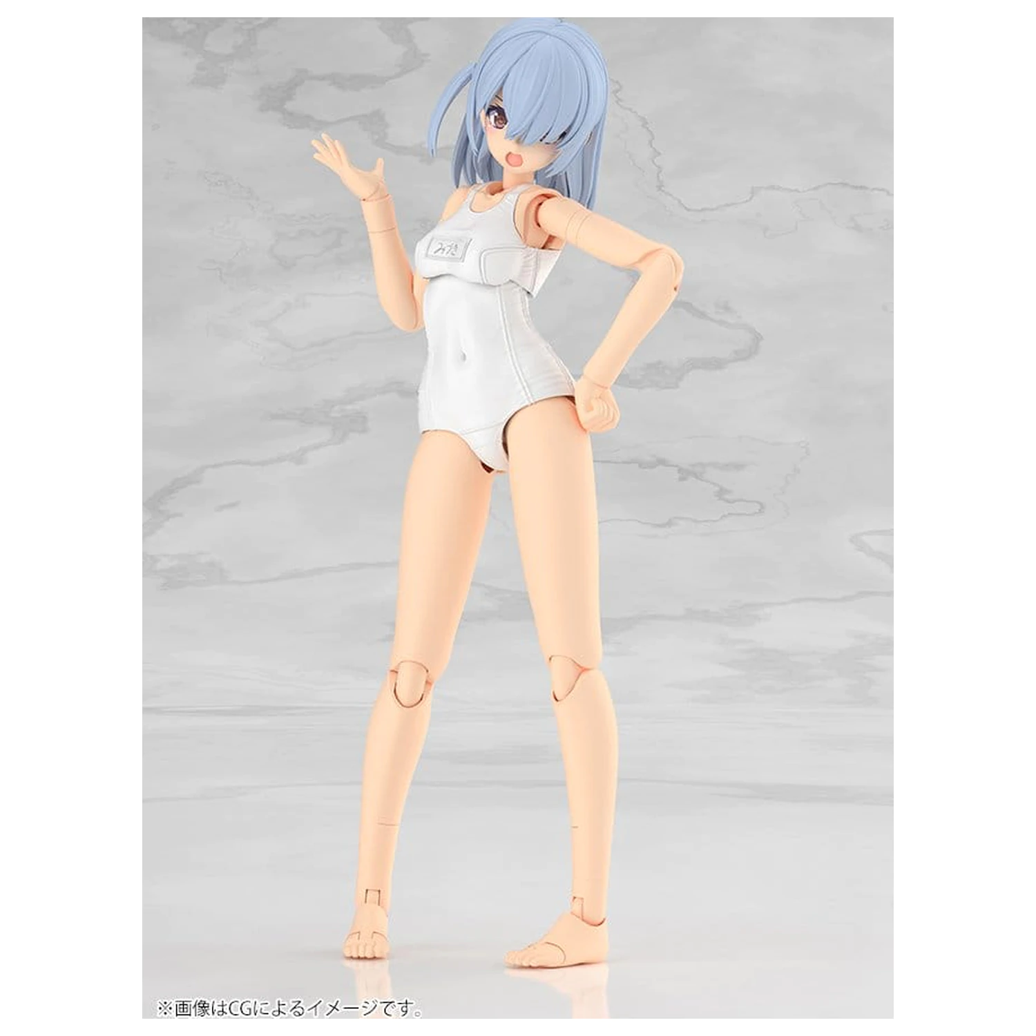 Frame Arms Girl Plastični model komplet Mizuki Školske kupaće gaćice Bijela Ver. 16 cm fotografija proizvoda