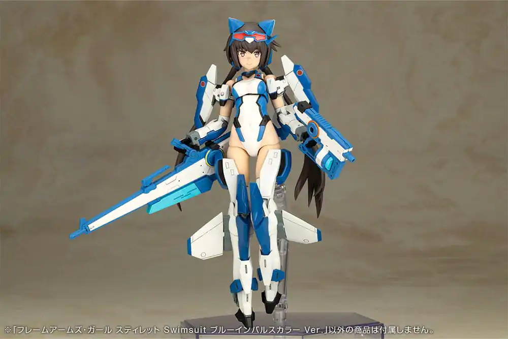 Frame Arms Girl Plastični Model Kit Stylet Swimsuit Blue Impulse Color Ver. 16 cm fotografija proizvoda