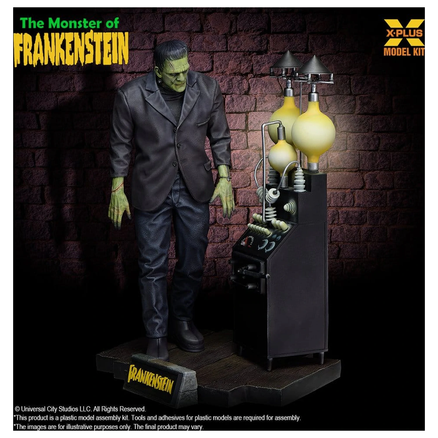 Frankenstein plastični model kit 1/8 The Monster of Frankenstein 27 cm fotografija proizvoda