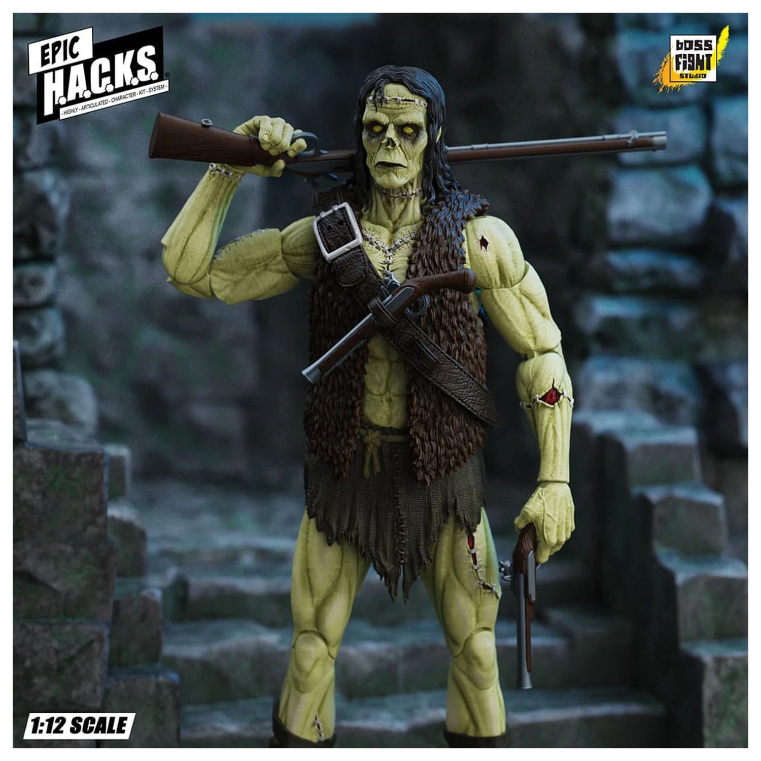 Frankenstein's Monster Epic H.A.C.K.S. Akcijska figura 1/12 Undead Creature 19 cm fotografija proizvoda