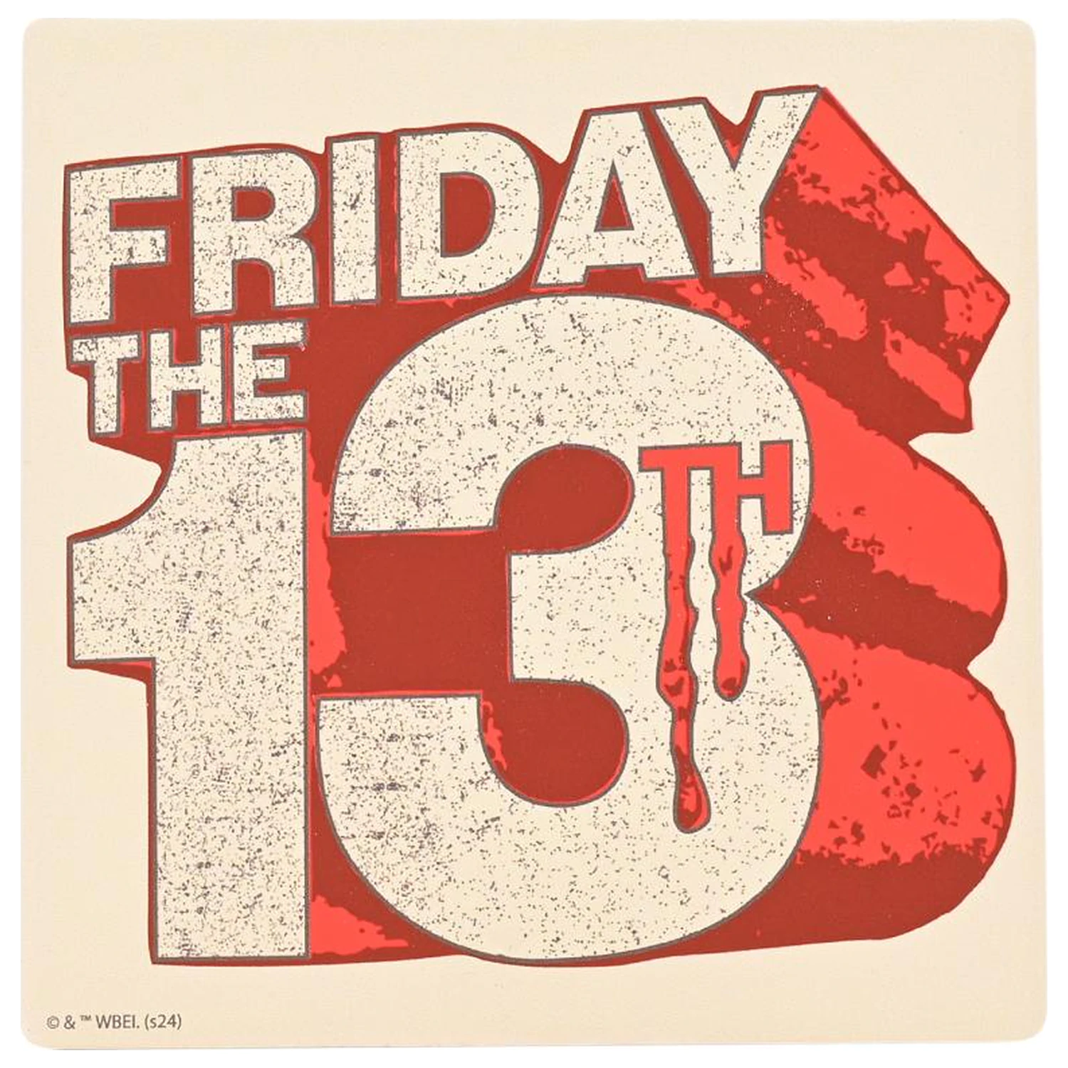 Friday 13th Logo Keramički četvrtasti podmetač za čaše fotografija proizvoda