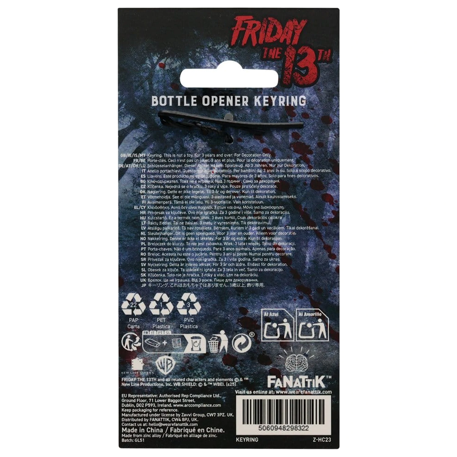Friday the 13th Otvarač za boce Hokejaška maska fotografija proizvoda