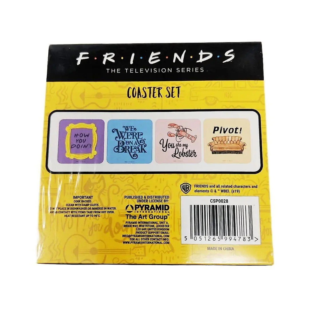 Friends Podmetači za čaše 4-Pack Citati fotografija proizvoda