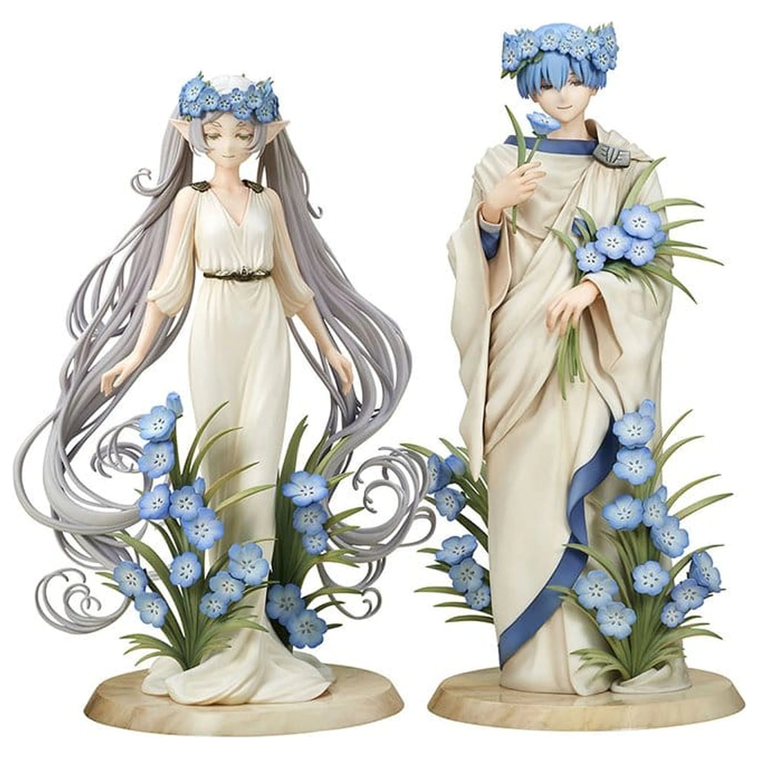 Frieren: Beyond Journey's End PVC figurice, pakiranje od 2 komada, Frieren i Himmel Art Nouveau stil fotografija proizvoda