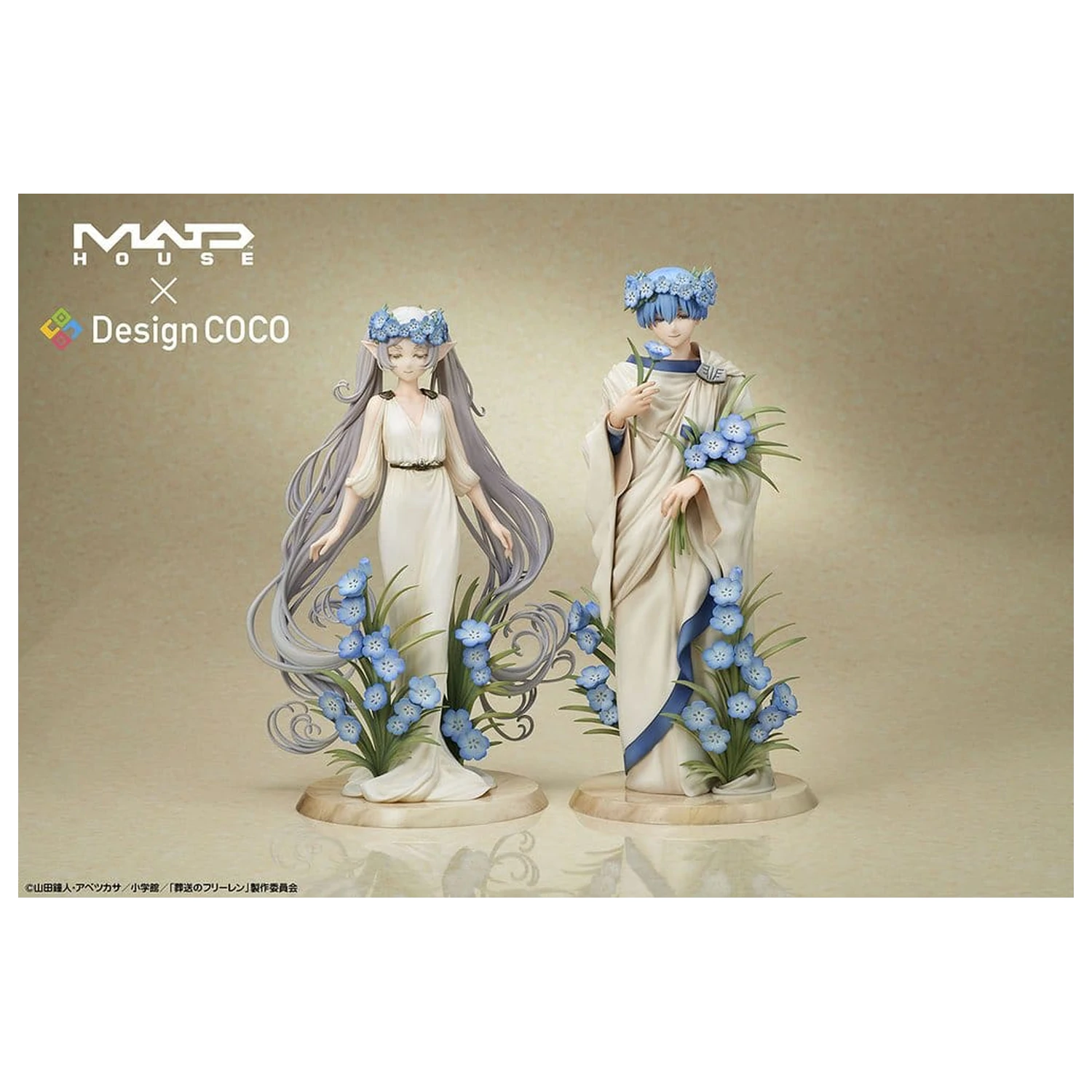 Frieren: Beyond Journey's End PVC figurice, pakiranje od 2 komada, Frieren i Himmel Art Nouveau stil fotografija proizvoda