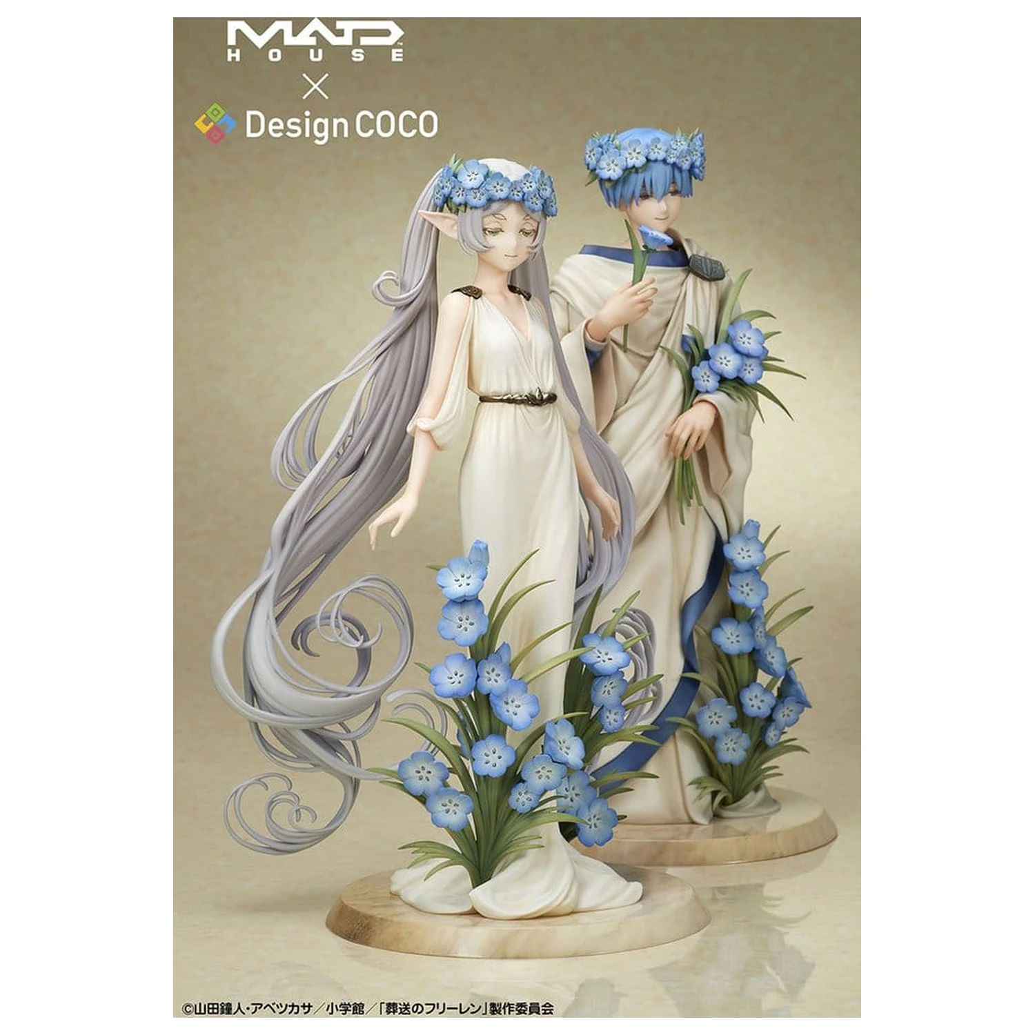 Frieren: Beyond Journey's End PVC figurice, pakiranje od 2 komada, Frieren i Himmel Art Nouveau stil fotografija proizvoda