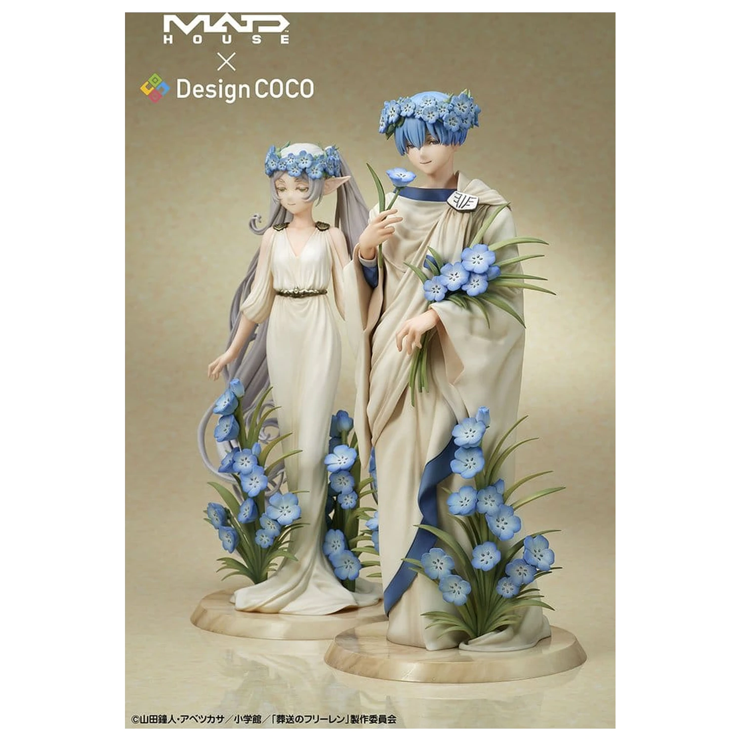 Frieren: Beyond Journey's End PVC figurice, pakiranje od 2 komada, Frieren i Himmel Art Nouveau stil fotografija proizvoda