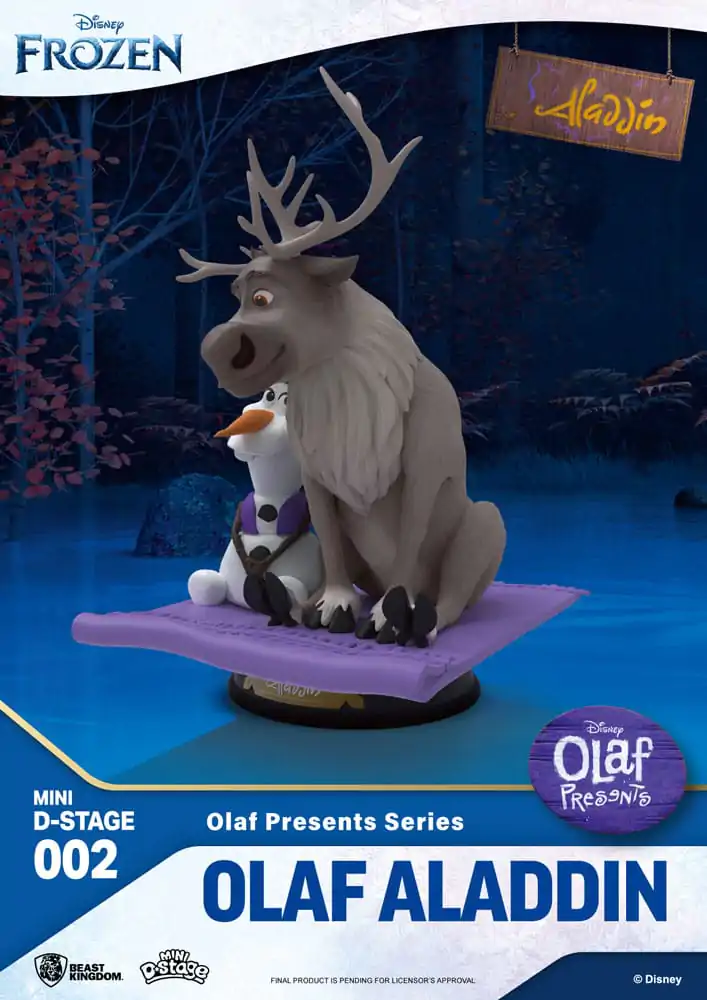 Frozen Mini Diorama Stage PVC Kip Olaf Presents Olaf Aladdin 12 cm fotografija proizvoda