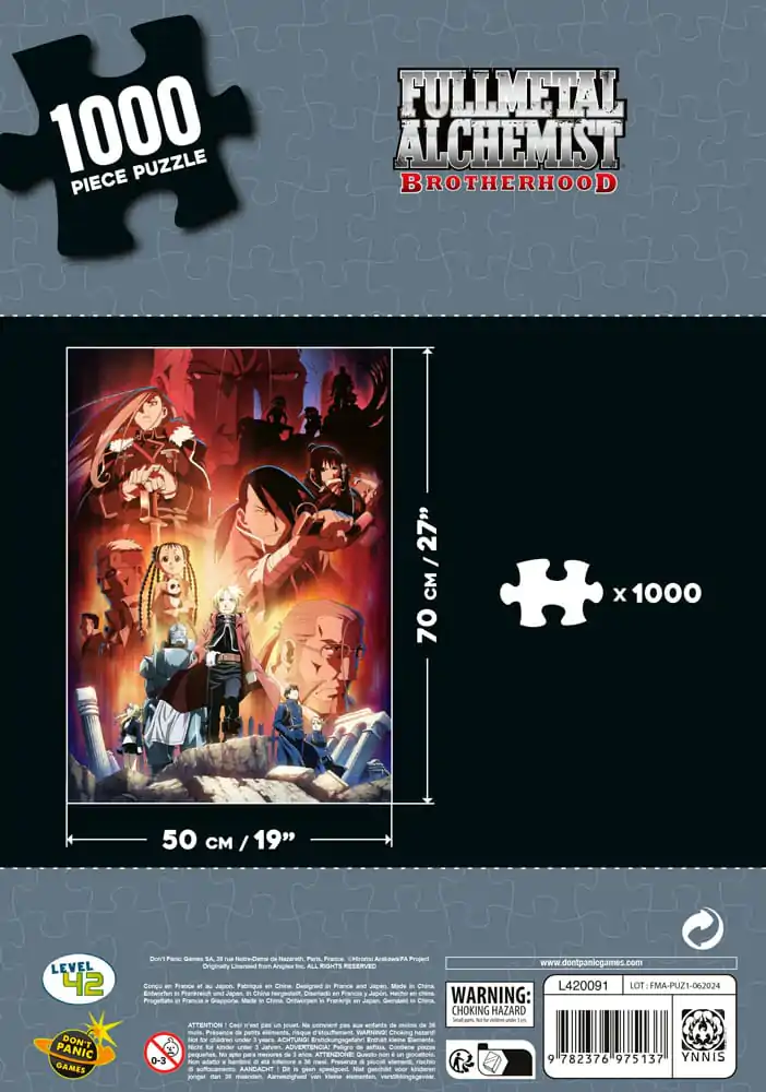 Fullmetal Alchemist: Brotherhood Puzzle Likovi (1000 komada) fotografija proizvoda