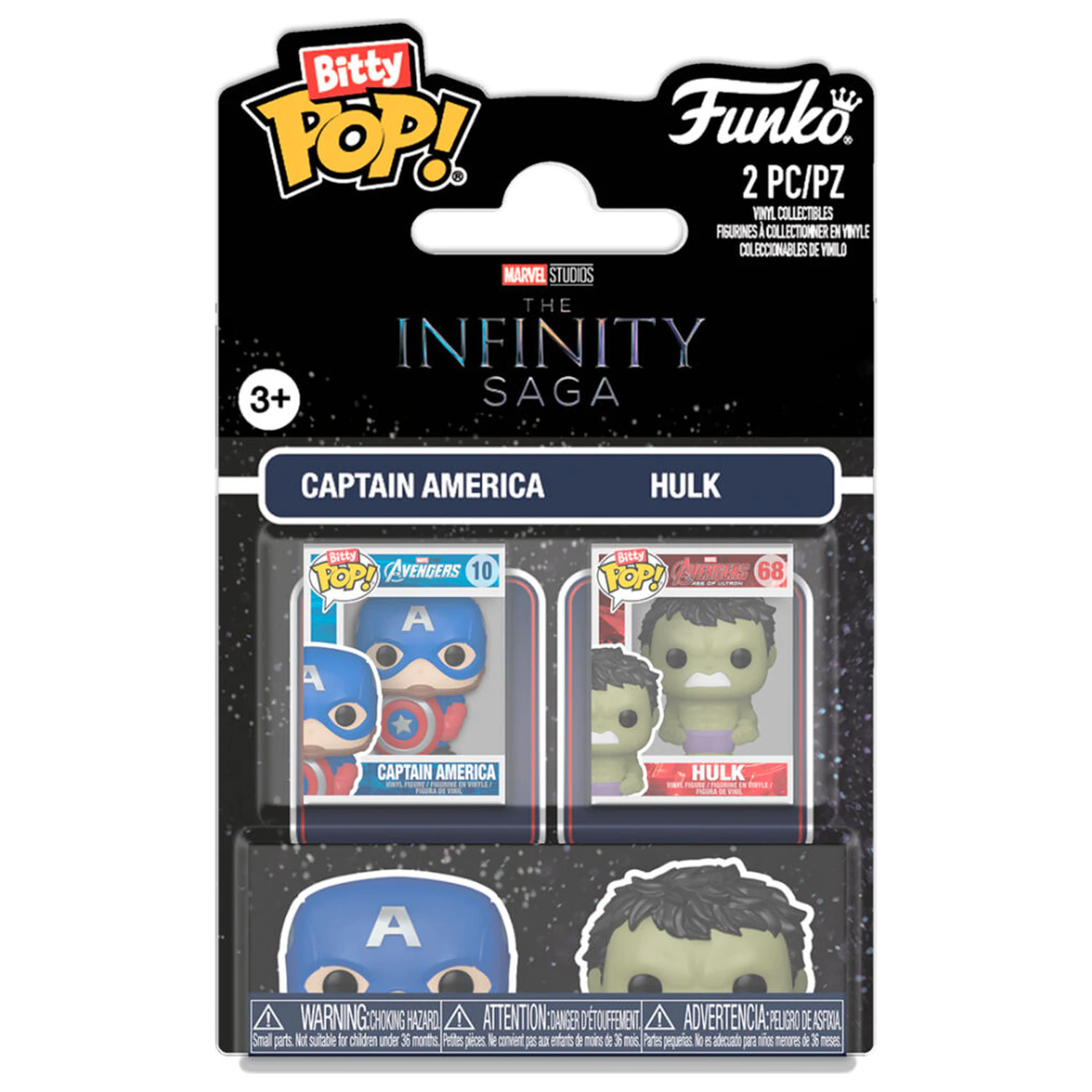 Funko Bitty POP pakiranje 2 figurice Marvel Infinity Saga Captain America & Hulk fotografija proizvoda