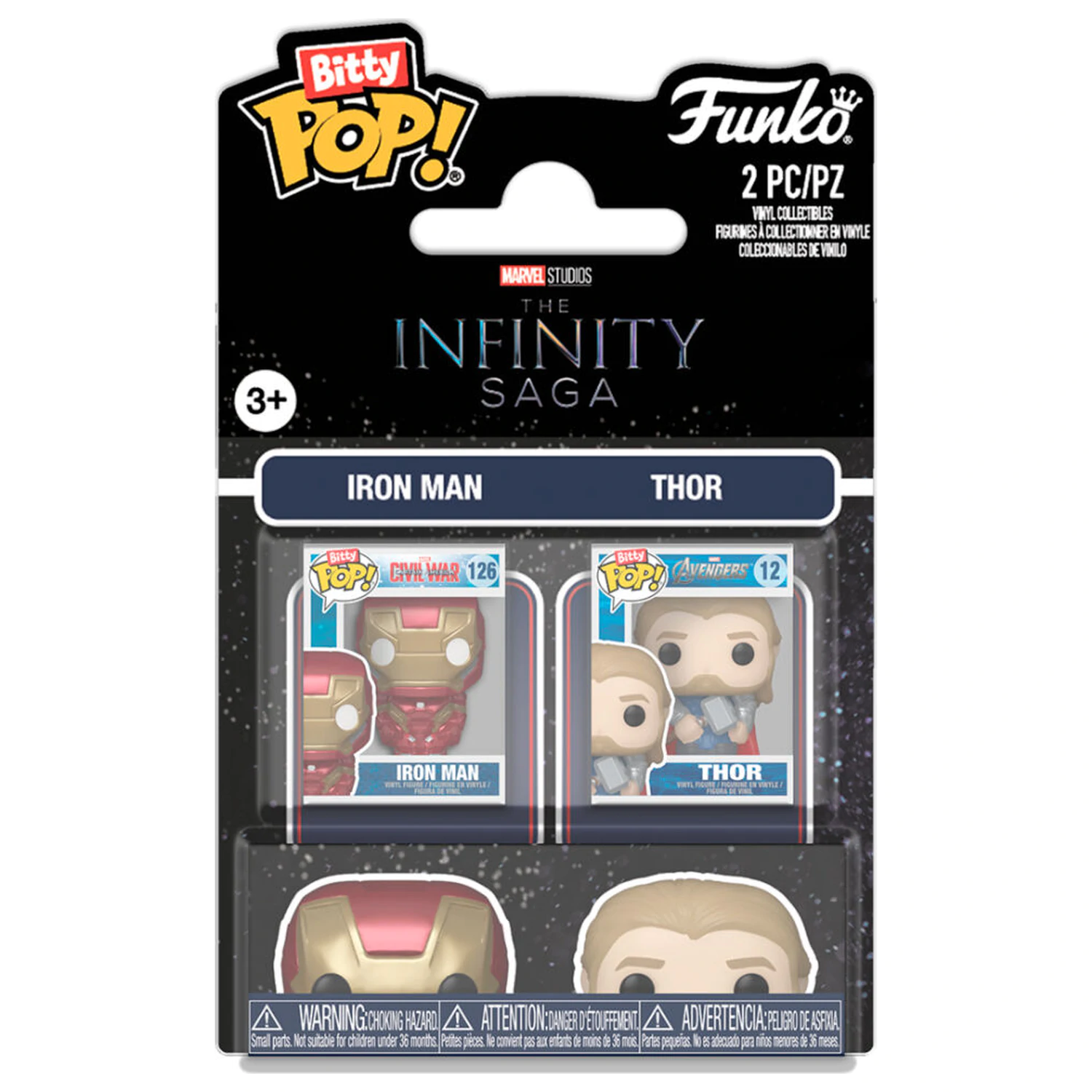 Funko Bitty POP pakiranje s 2 figurice Marvel Infinity Saga Iron Man & Thor fotografija proizvoda