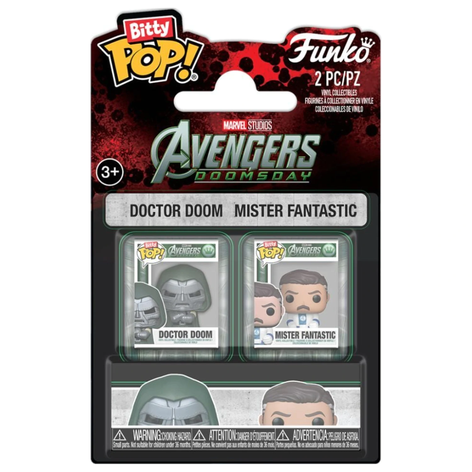 Bitty Funko POP pakiranje s 2 figure Marvel Studios Avengers Doomsday fotografija proizvoda