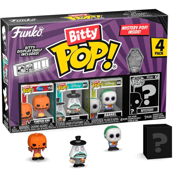 Bitty POP! Vinilna Figura 4-Pack Disney Nightmare Before Christmas Pumpkin King fotografija proizvoda