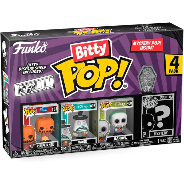 Bitty POP! Vinilna Figura 4-Pack Disney Nightmare Before Christmas Pumpkin King fotografija proizvoda