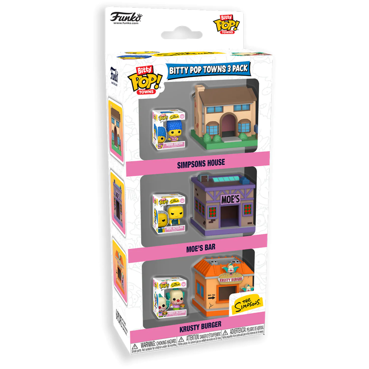 Funko Bitty Pop! pakiranje od 3 Towns The Simpsons fotografija proizvoda