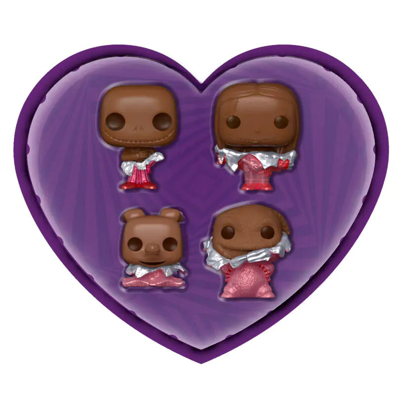 Nightmare before Christmas Valentines Pocket POP! Vinilna figura 4-Pack Choc 4 cm fotografija proizvoda
