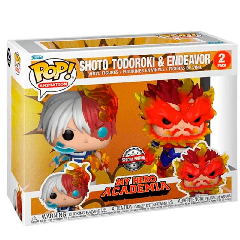 My Hero Academia POP! Vinilne figure 2-Pack Endeavor & Todoroki 9 cm fotografija proizvoda