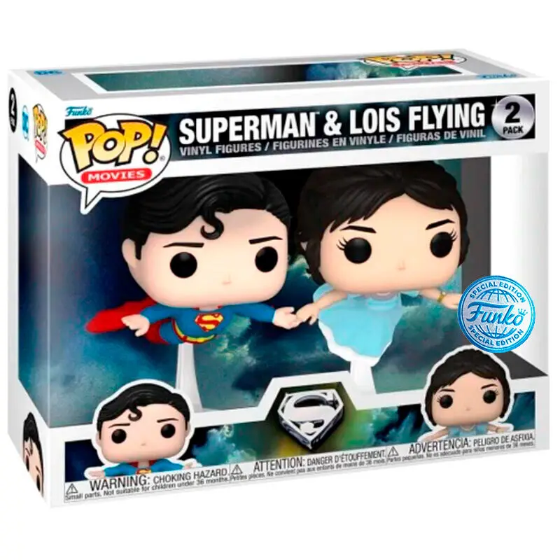 POP paket 2 figure DC Comics Superman & Lois Flying Exclusive fotografija proizvoda