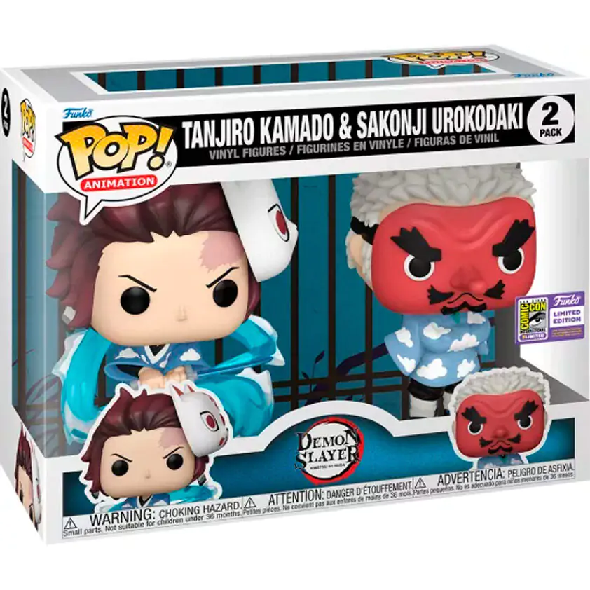 Funko POP paket 2 figure Demon Slayer Kimetsu no Yaiba Tanjiro Kamado & Sakonji Urokodaki fotografija proizvoda