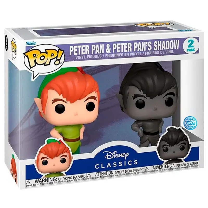 Disney Peter Pan POP! Vinil Figure 2-Pack Peter Pan w/Shadow 9 cm fotografija proizvoda