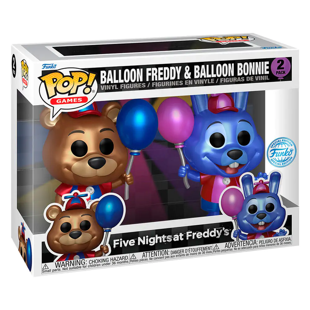 Funko POP paket 2 figure Five Nights at Freddys Ballon Freddy & Balloon Bonnie Exclusive fotografija proizvoda