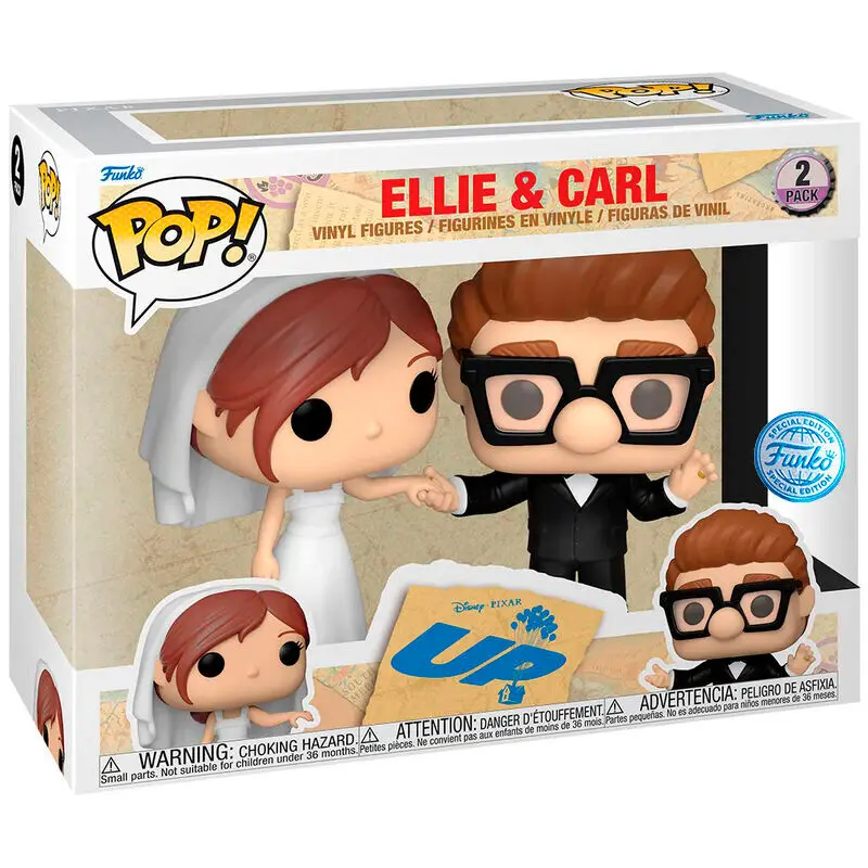 Up POP! Vinyl Figures 2-Pack Ellie & Carl Wedding 9 cm Figurice od vinila (2 komada) fotografija proizvoda