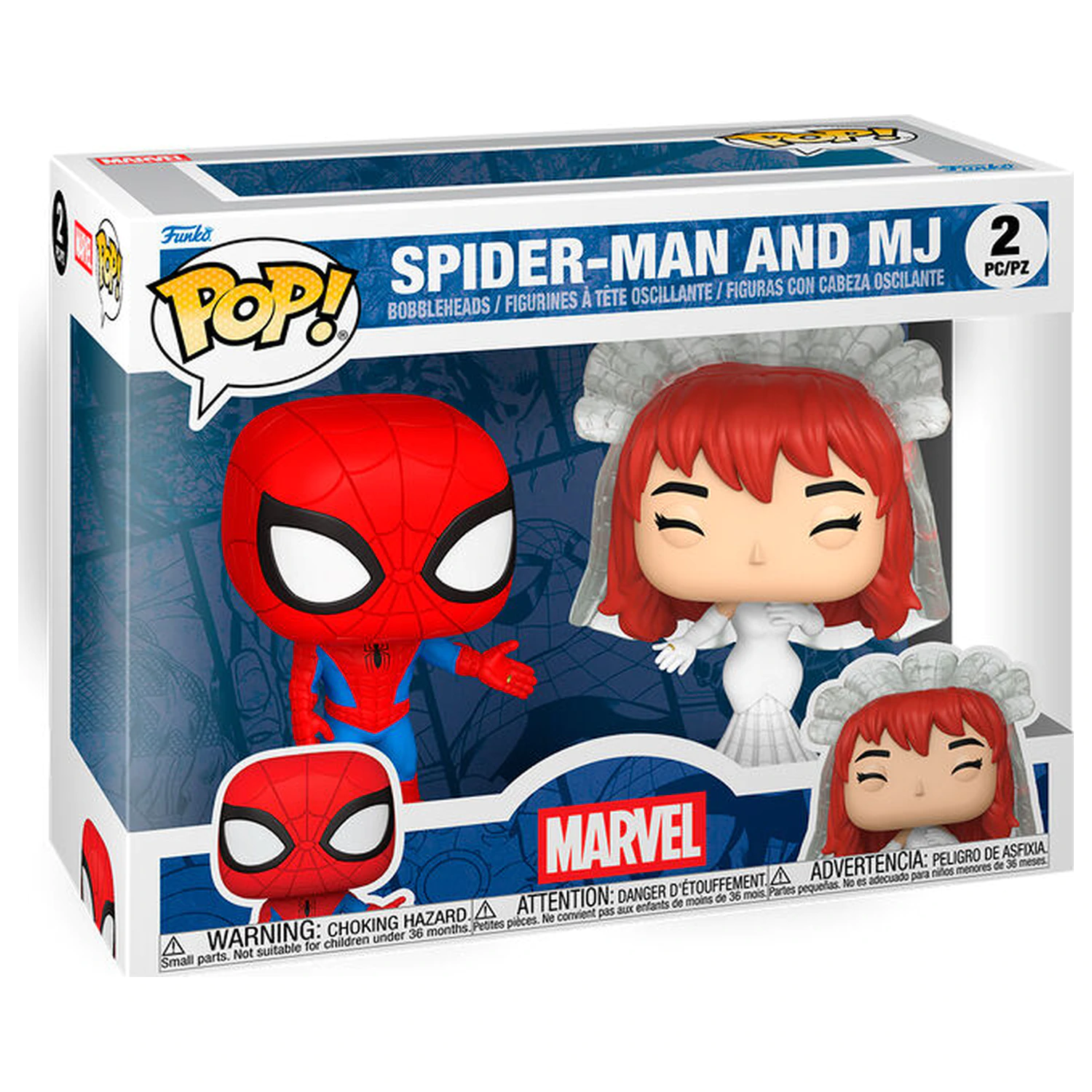 Funko POP pakiranje 2 figure Marvel Spider-Man i MJ fotografija proizvoda