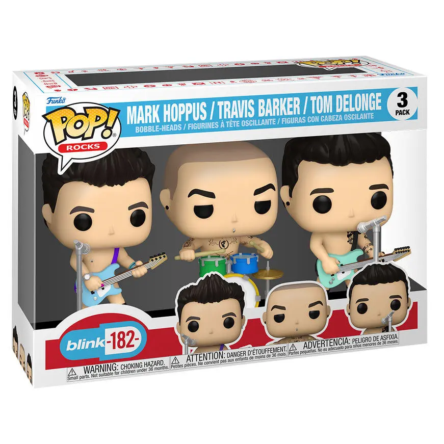 Blink 182 POP! Rocks Vinil Figura Set od 3 komada 4 cm fotografija proizvoda