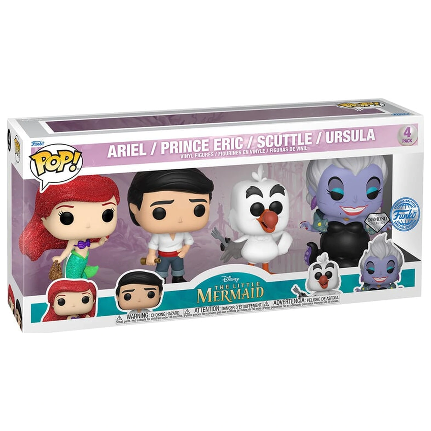 Funko POP paket od 4 figure Disney Little Mermaid Exclusive fotografija proizvoda