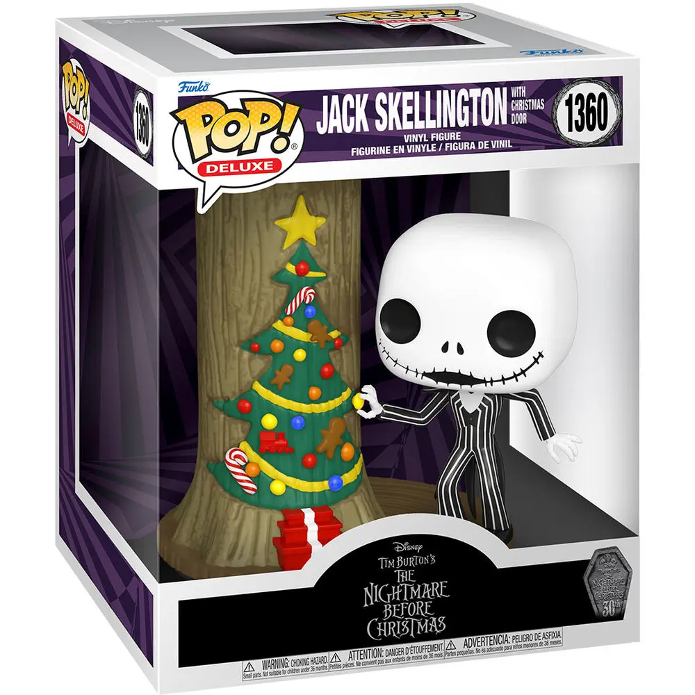 Nightmare before Christmas 30th POP! Deluxe Vinilna Figura Jack s C.Town Vratima 9 cm fotografija proizvoda