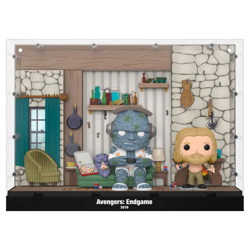 Avengers Endgame POP Moments Deluxe Vinil Figure 2-Pack Thor's House 9 cm fotografija proizvoda