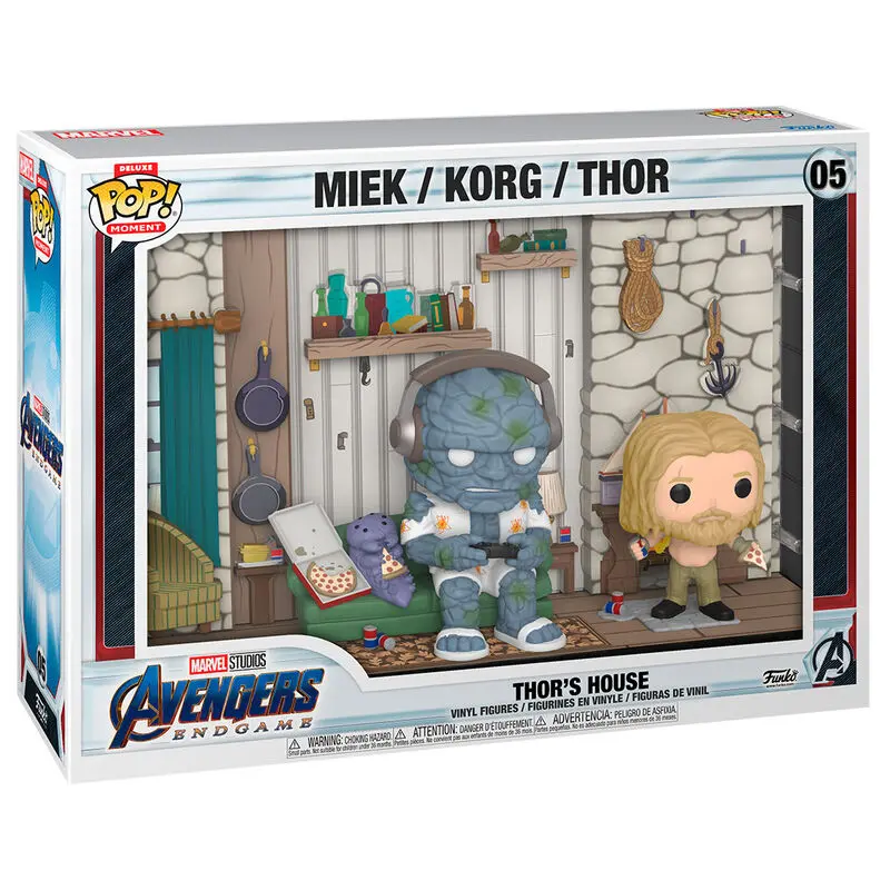 Avengers Endgame POP Moments Deluxe Vinil Figure 2-Pack Thor's House 9 cm fotografija proizvoda