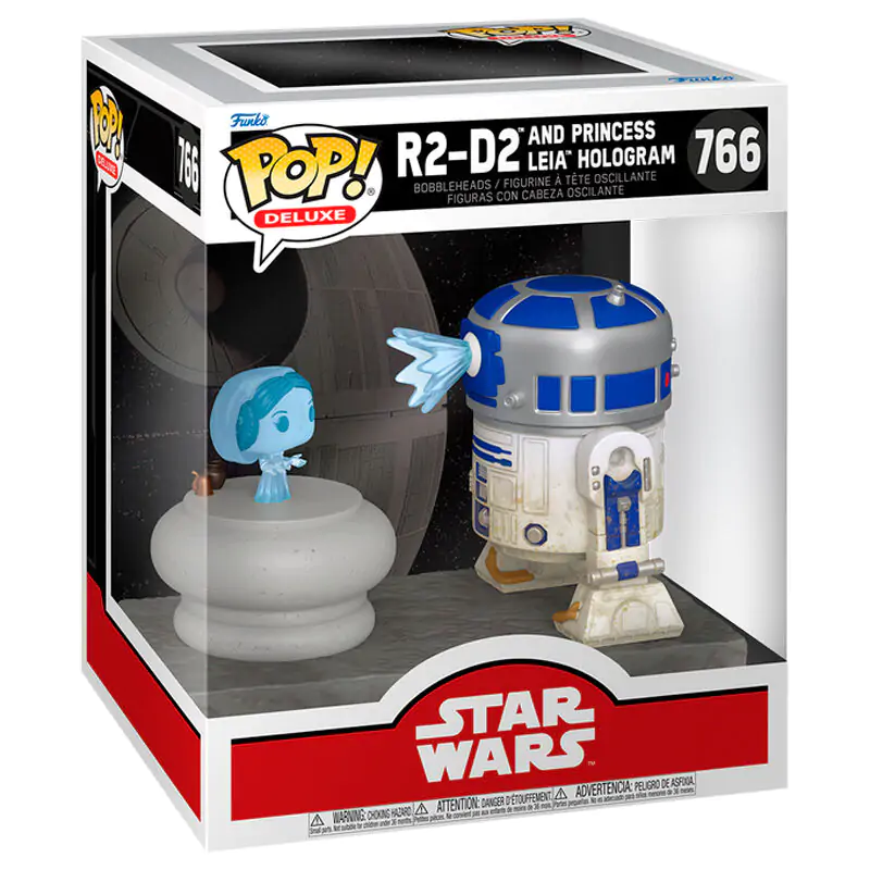 Funko POP figurica Deluxe Star Wars R2-D2 i Princeza Leia Hologram fotografija proizvoda