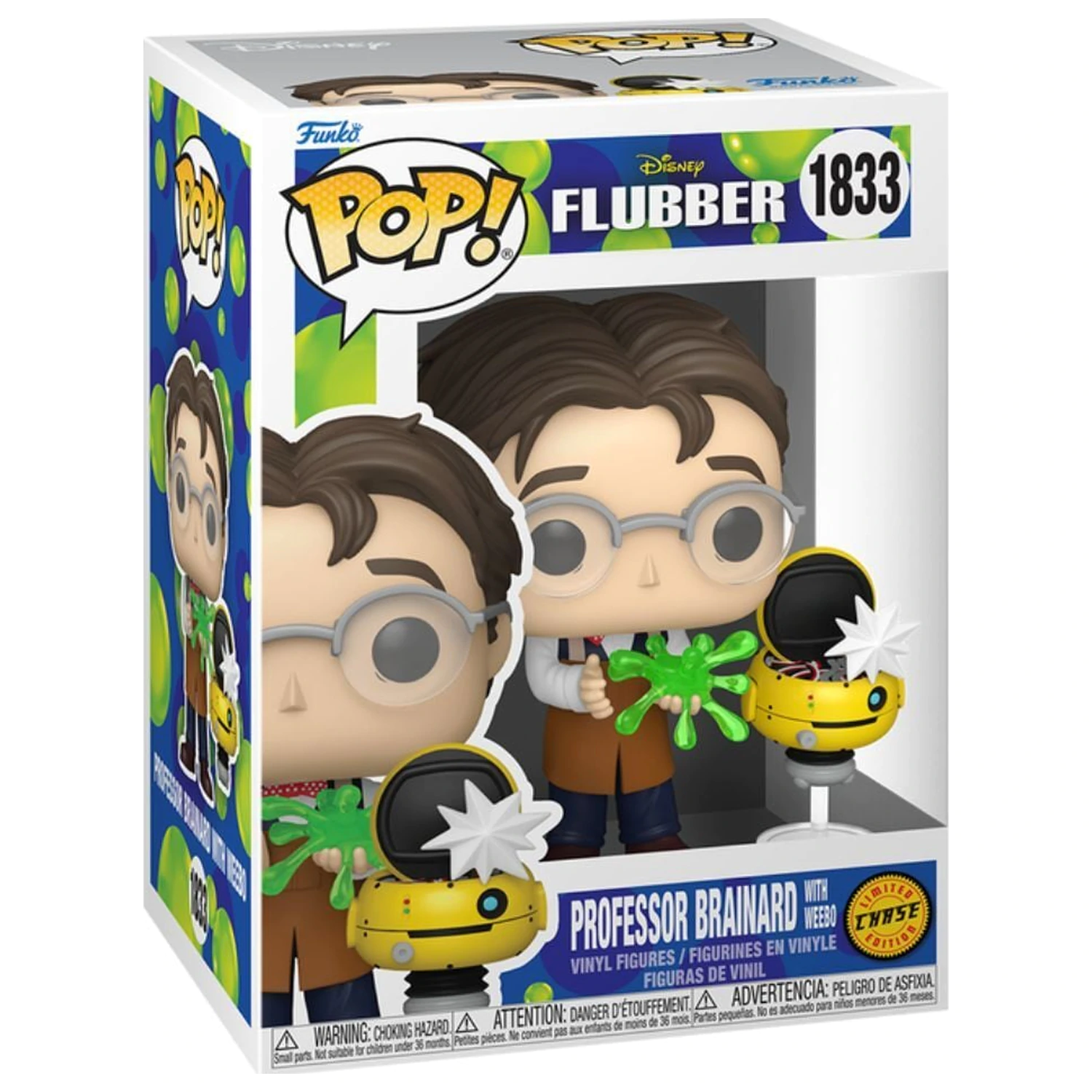 Funko POP figura Disney Flubber Professor Brainard with Weebo Chase fotografija proizvoda