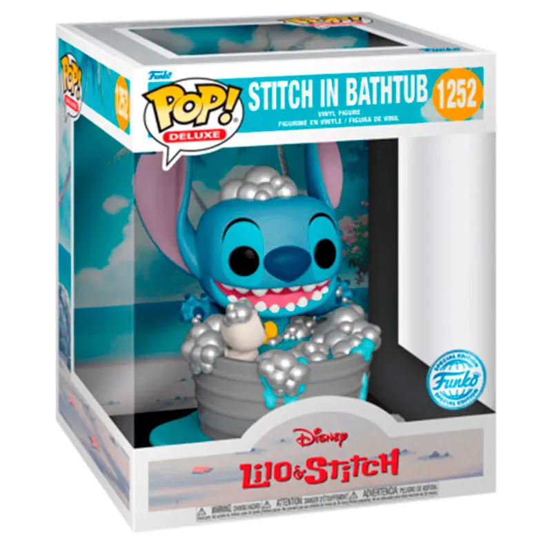 Disney POP! Deluxe Vinilna figura Stitch u kadi 9 cm fotografija proizvoda