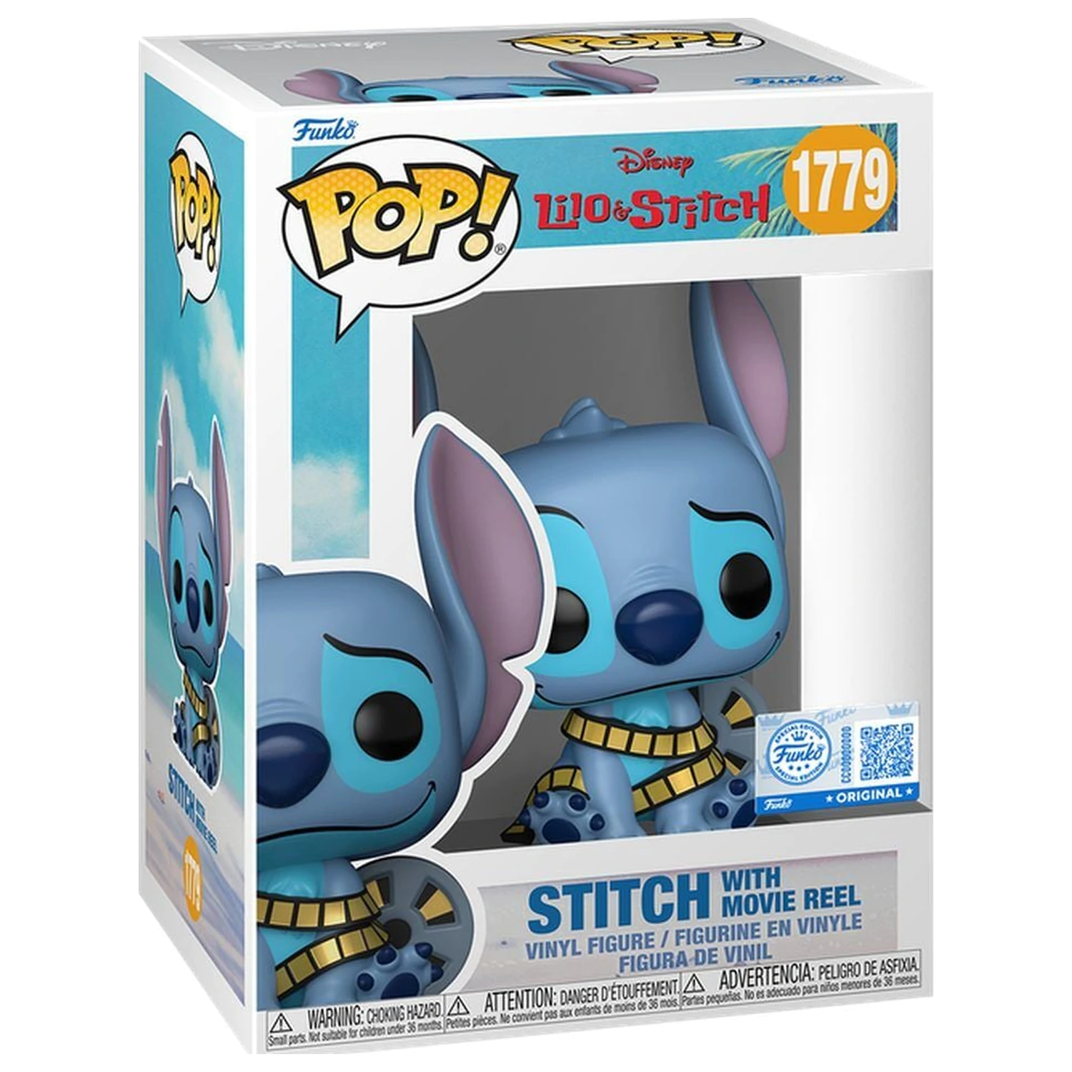Funko POP figure Disney Lilo & Stitch - Stitch with Movie Reel Exclusive fotografija proizvoda