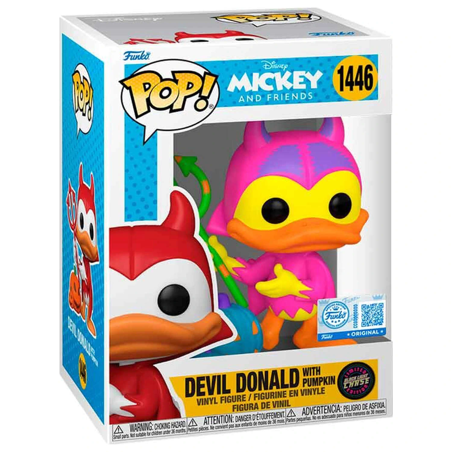 Funko POP figura Disney Mickey and Friends Devil Donald with Pumpkin Chase Exclusive fotografija proizvoda