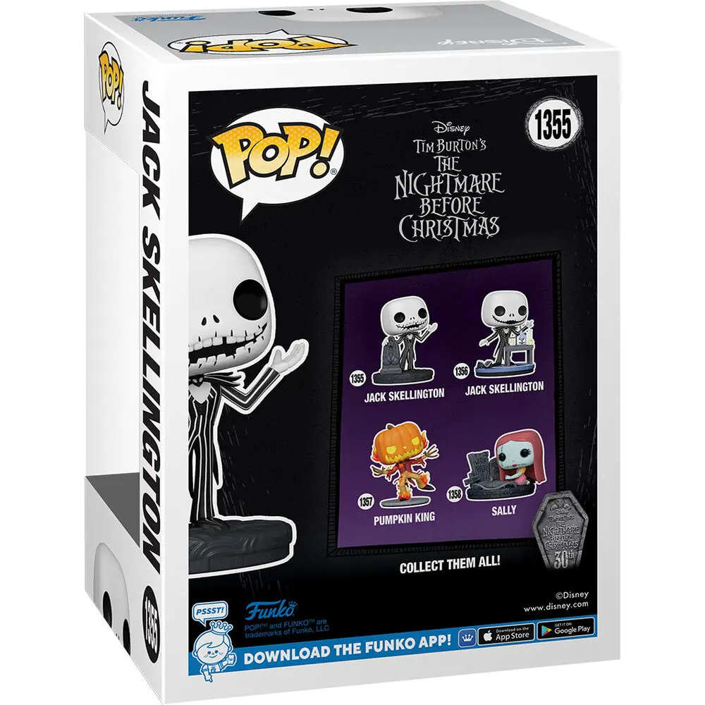 Nightmare before Christmas 30th POP! Disney Vinyl figura Jack s nadgrobnim spomenikom 9 cm fotografija proizvoda